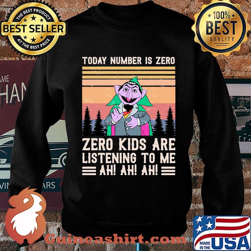 Today number is zero zero kids are lisrening to me ah ah ah vintage retro s Sweater