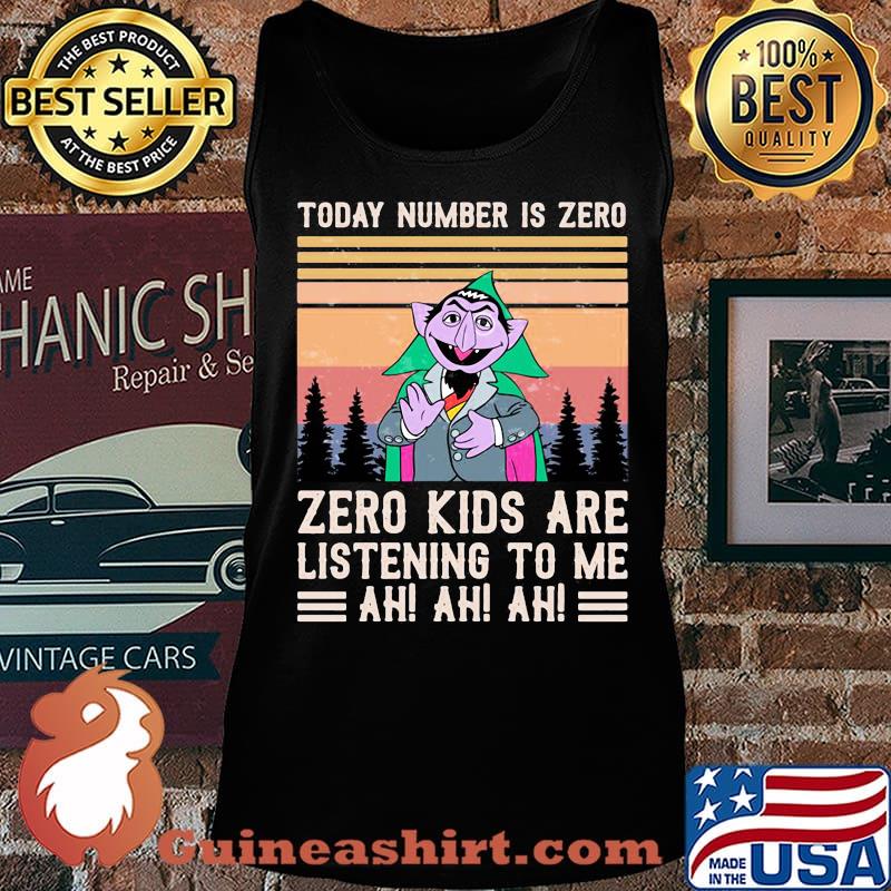 Today number is zero zero kids are lisrening to me ah ah ah vintage retro s Tank top