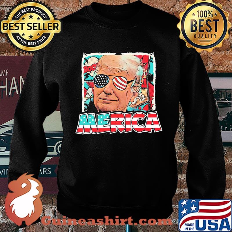 Trump wear glasses American flag s Sweater