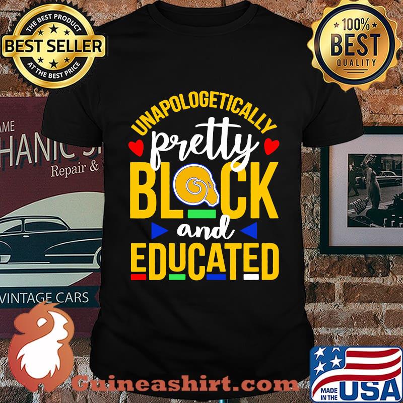 Unapologetically pretty black and educated albany state university heart styles 90's shirt