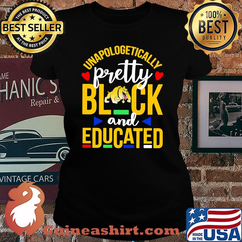 Unapologetically pretty black and educated bowie state university heart styles 90's s Laides tee