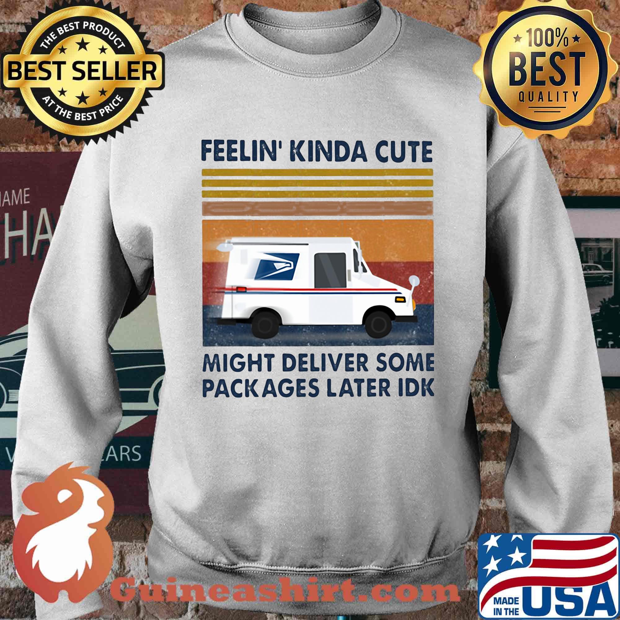 United states postal service feelin kinda cute might deliver some packages later idk vintage retro s Sweater
