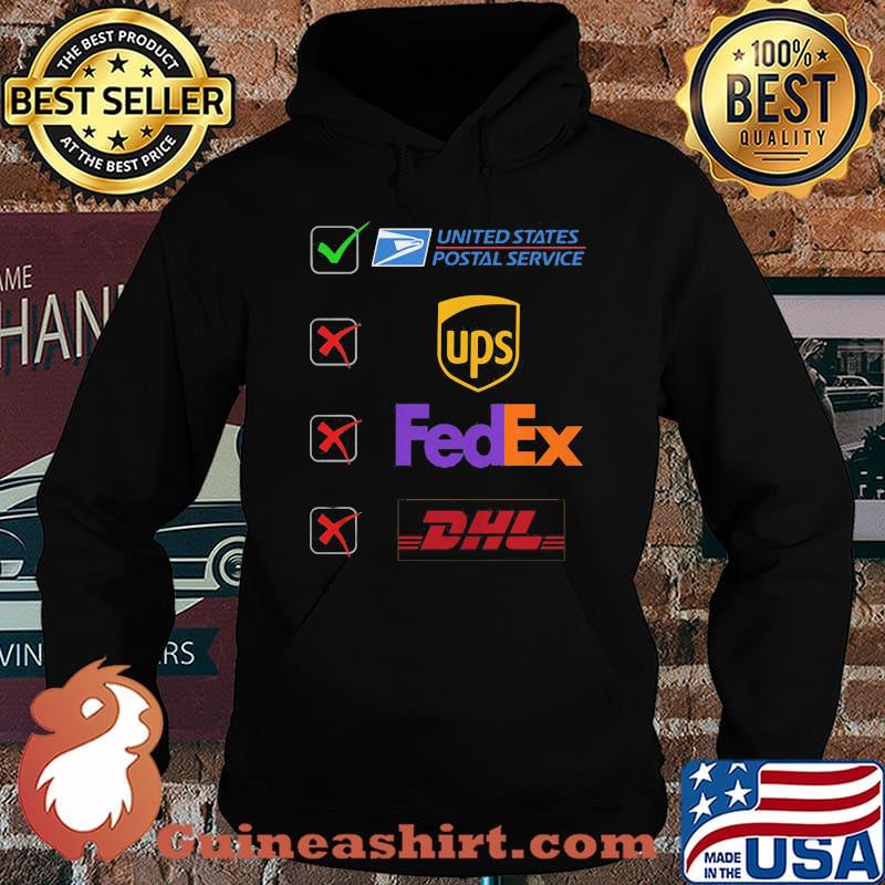 United states postal service not ups fedex and dhl logo s Hoodie