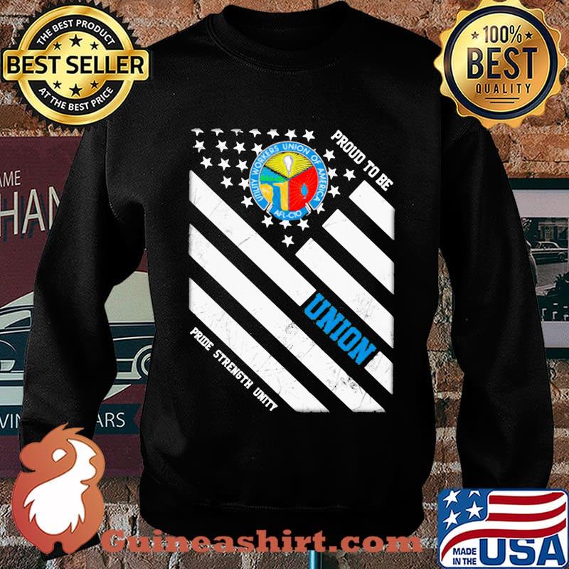 Utility workers union of america proud to be union pride strength unity american flag happy independence day s Sweater