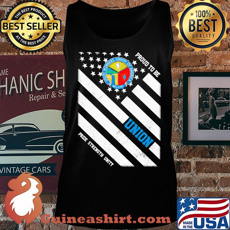 Utility workers union of america proud to be union pride strength unity american flag happy independence day s Tank top