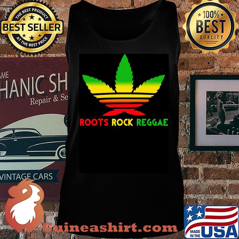 Weed adidas roots rock reggae juneteenth black lives matter s Tank top