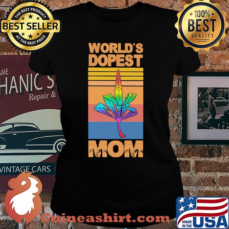 Weed worlds dopest mom vintage retro s Laides