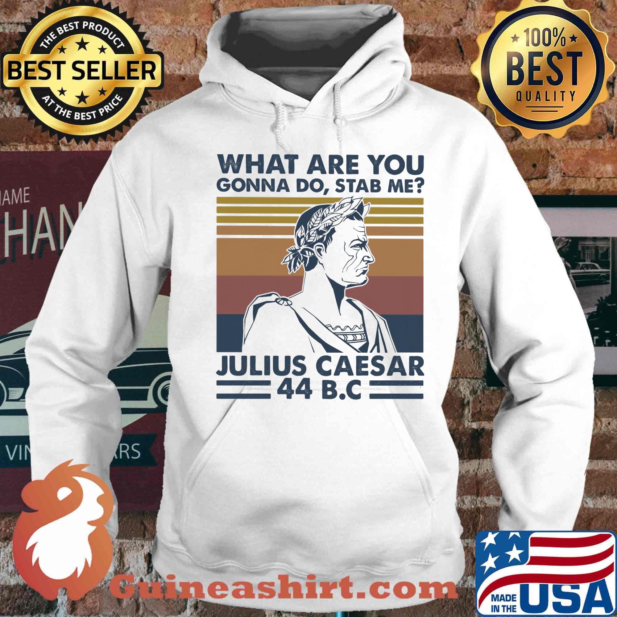 What are you gonna do stab me julius caesar 44 b.c vintage retro s Hoodie