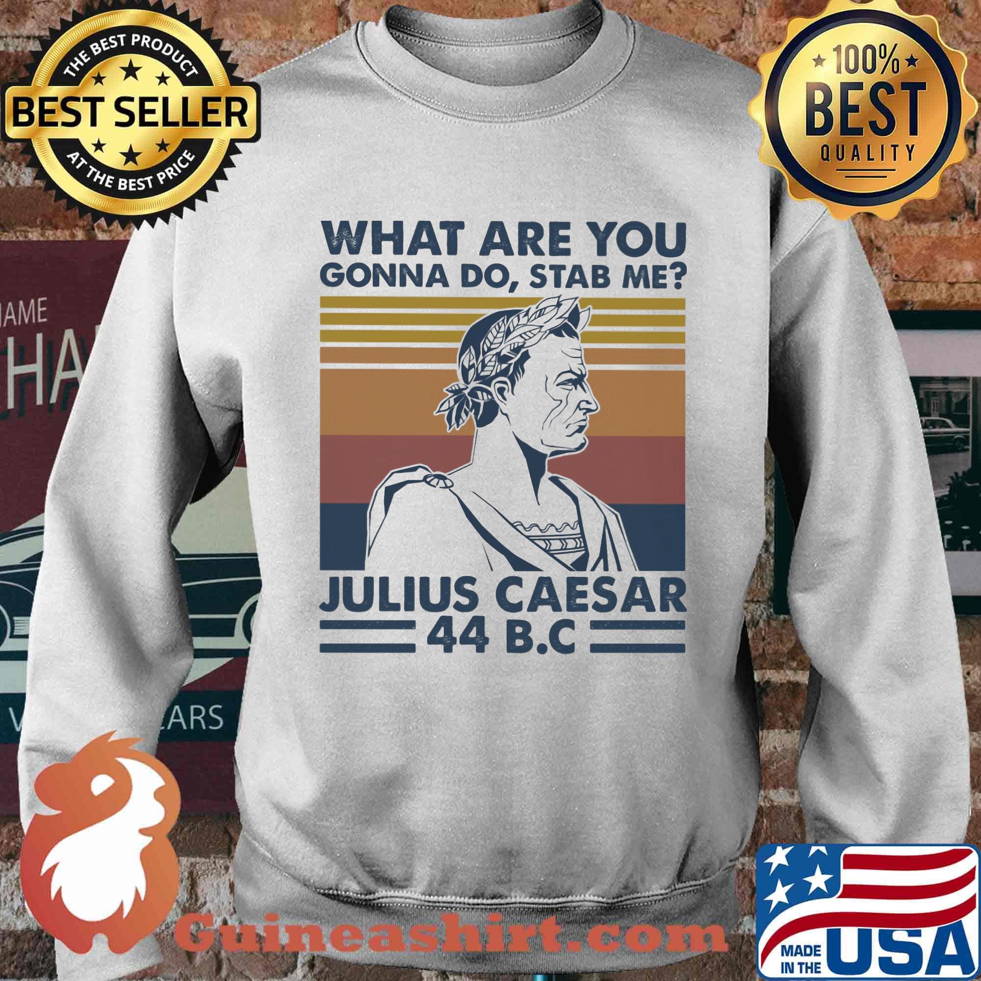 What are you gonna do stab me julius caesar 44 b.c vintage retro s Sweater
