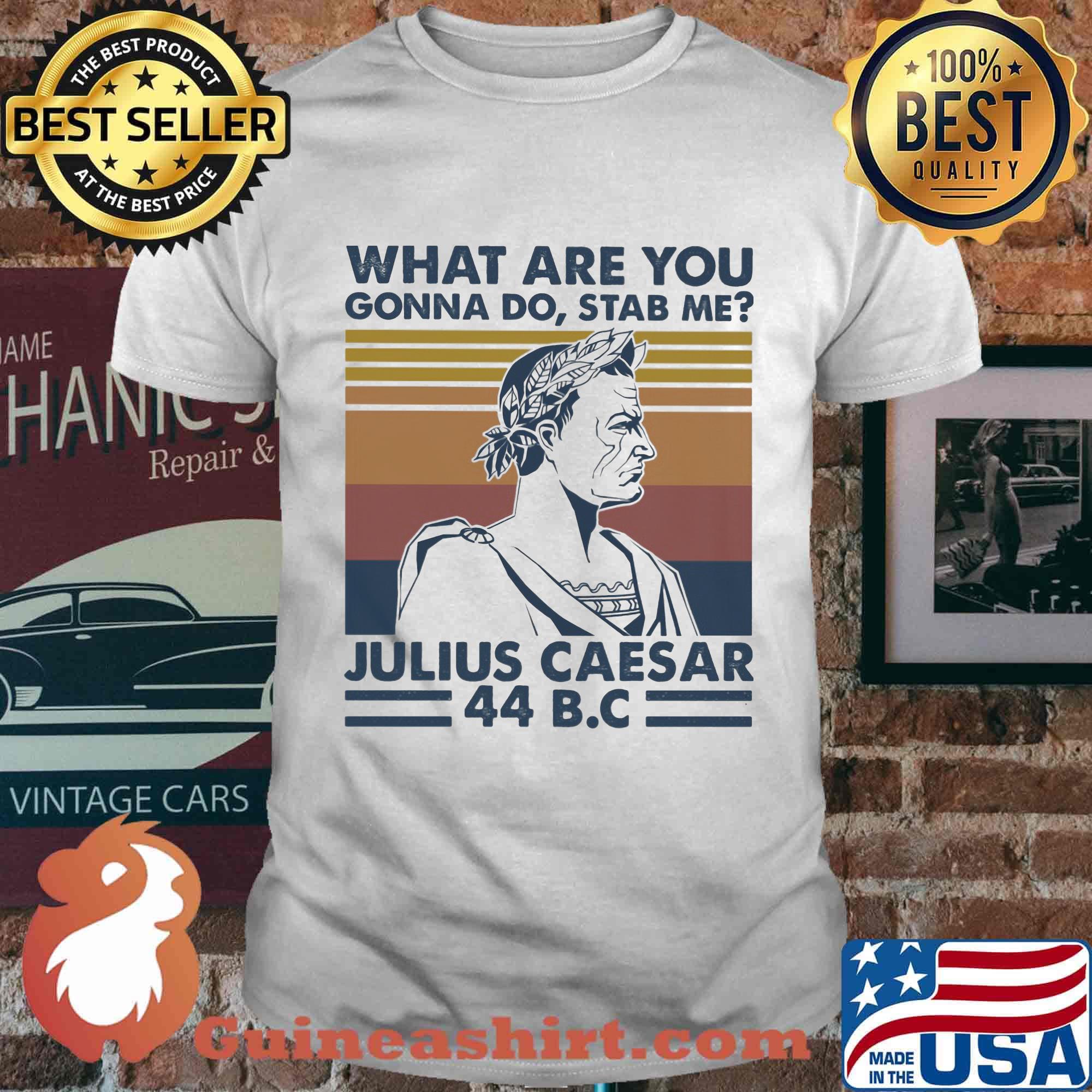 What are you gonna do stab me julius caesar 44 b.c vintage retro shirt
