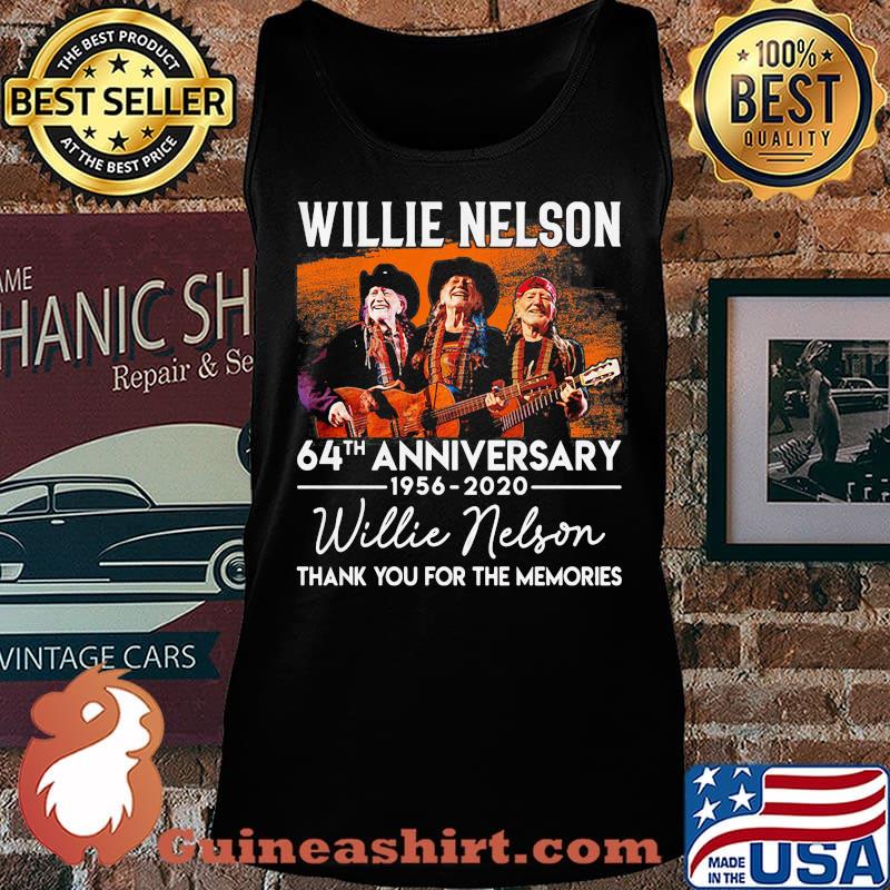 Willie nelson playing guitar 64th anniversary 1956 2020 thank you for the memories signature s Tank top