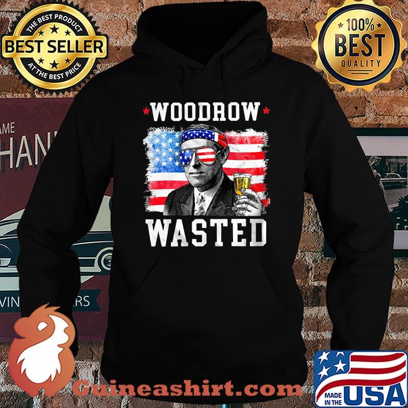 Woodrow wasted drinking 4th of july American flag s Hoodie