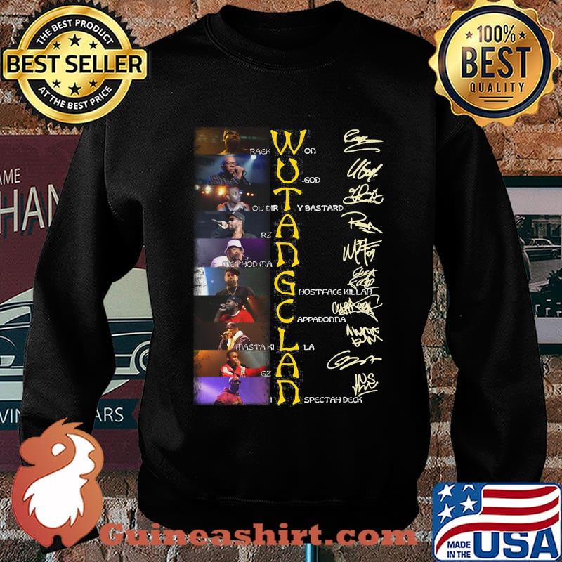 Wu tang clan band members signatures s Sweater