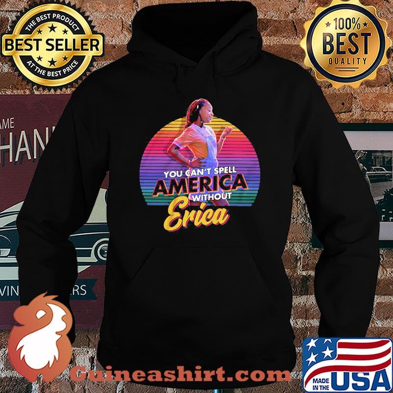You can't spell america without erica vintage retro black s Hoodie