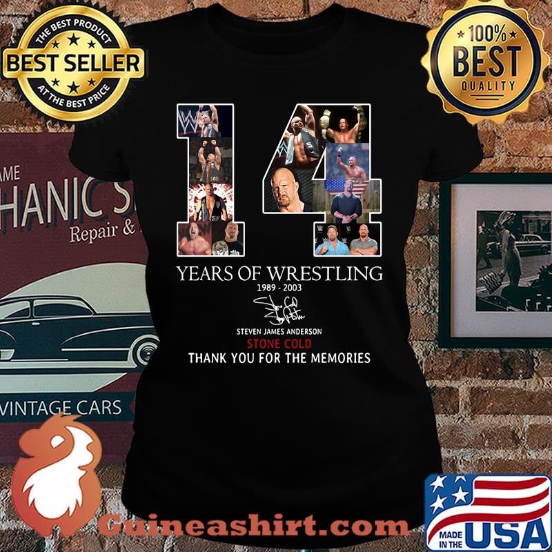 14 years of wrestling 1989 2003 steven james anderson stone cold thank you for the memories signature s Laides