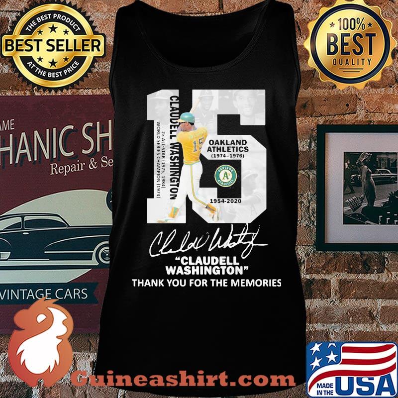 15 Claudell washington thank you for the memories signature s Tank top