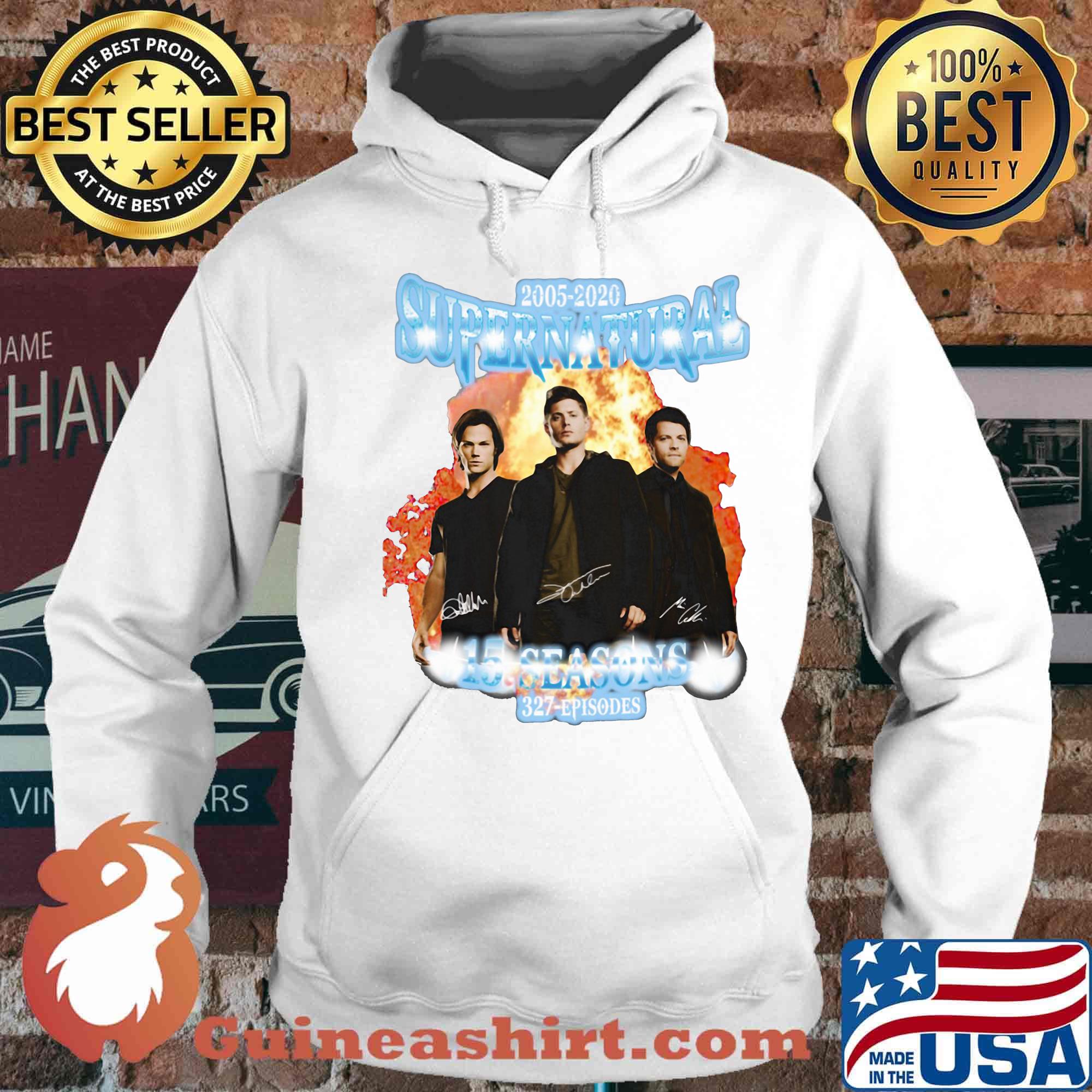 2005 2020 supernatural 15 seasons 327 episodes s Hoodie