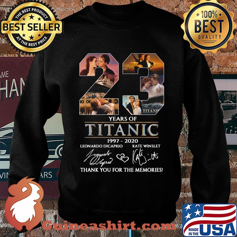 23 years of Titanic 1997-2020 Leonardo Dicaprio Kate Winslet signature s Sweater