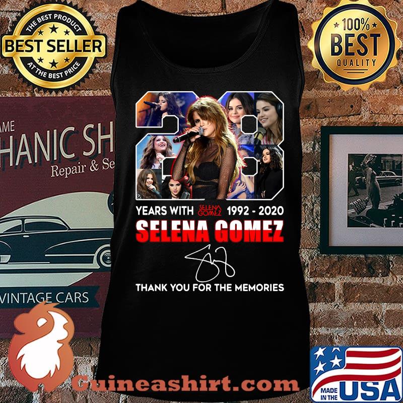 28 years with selena gomez 1992 2020 thank you for the memories signature s Tank top