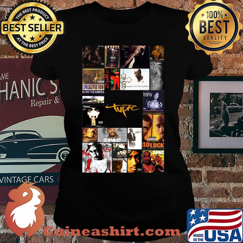 2pac tupac shakur rapper albums posters s Laides tee