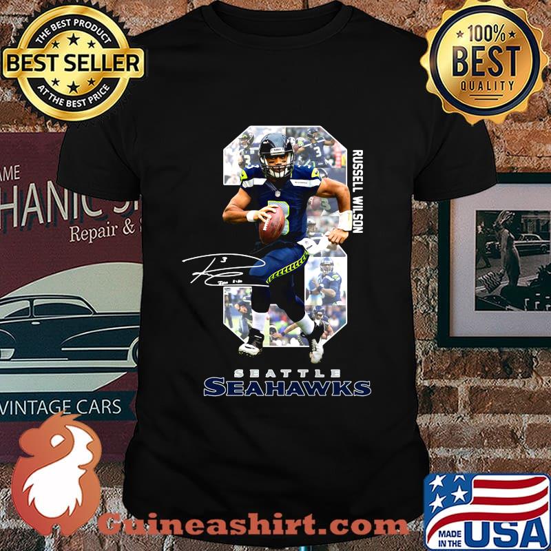 3 russell wilson seattle seahawks signature shirt
