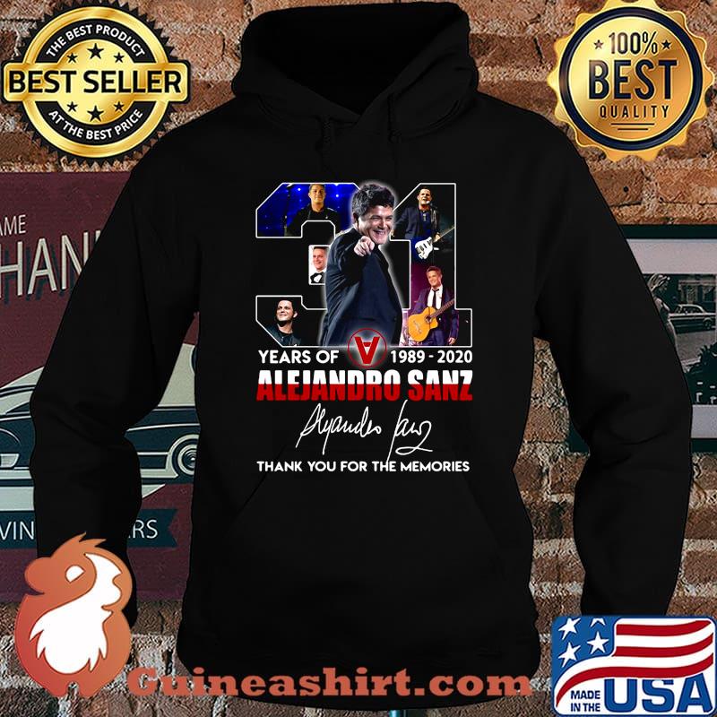 31 years of 1989 2020 alejandro sanz thank you for the memories signature s Hoodie