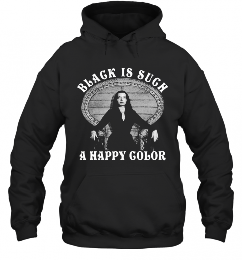 Black Is Such A Happy Color Morticia Addams T-Shirt Classic Mens T-shirt - Image 6