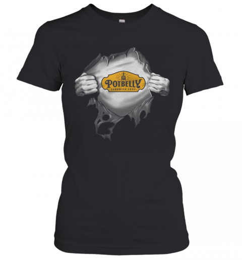 Blood Insides Potbelly Sanwich Shop T-Shirt Classic Mens T-shirt - Image 3