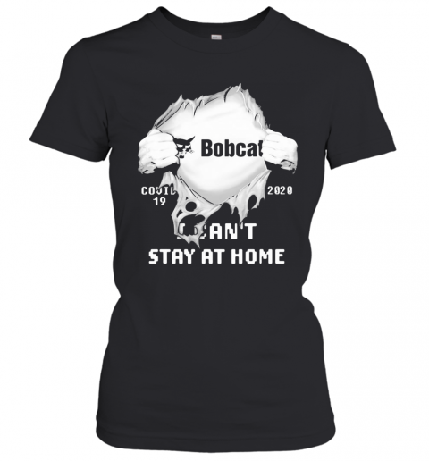 Bobcat I CanT Stay At Home Covid 19 2020 Superman T-Shirt Classic Mens T-shirt - Image 3