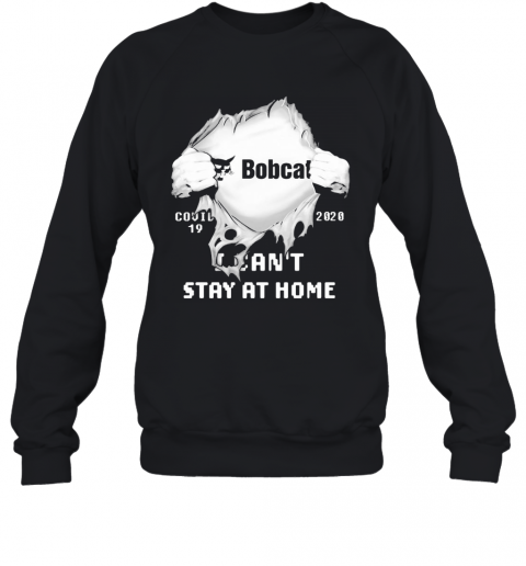 Bobcat I CanT Stay At Home Covid 19 2020 Superman T-Shirt Classic Mens T-shirt - Image 5