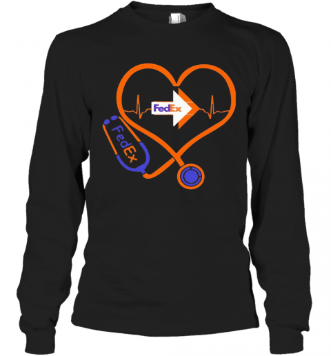 Fed Ex Nurse Stethoscope Love Heartbeat T-Shirt Classic Mens T-shirt - Image 4