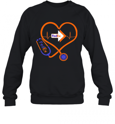 Fed Ex Nurse Stethoscope Love Heartbeat T-Shirt Classic Mens T-shirt - Image 5