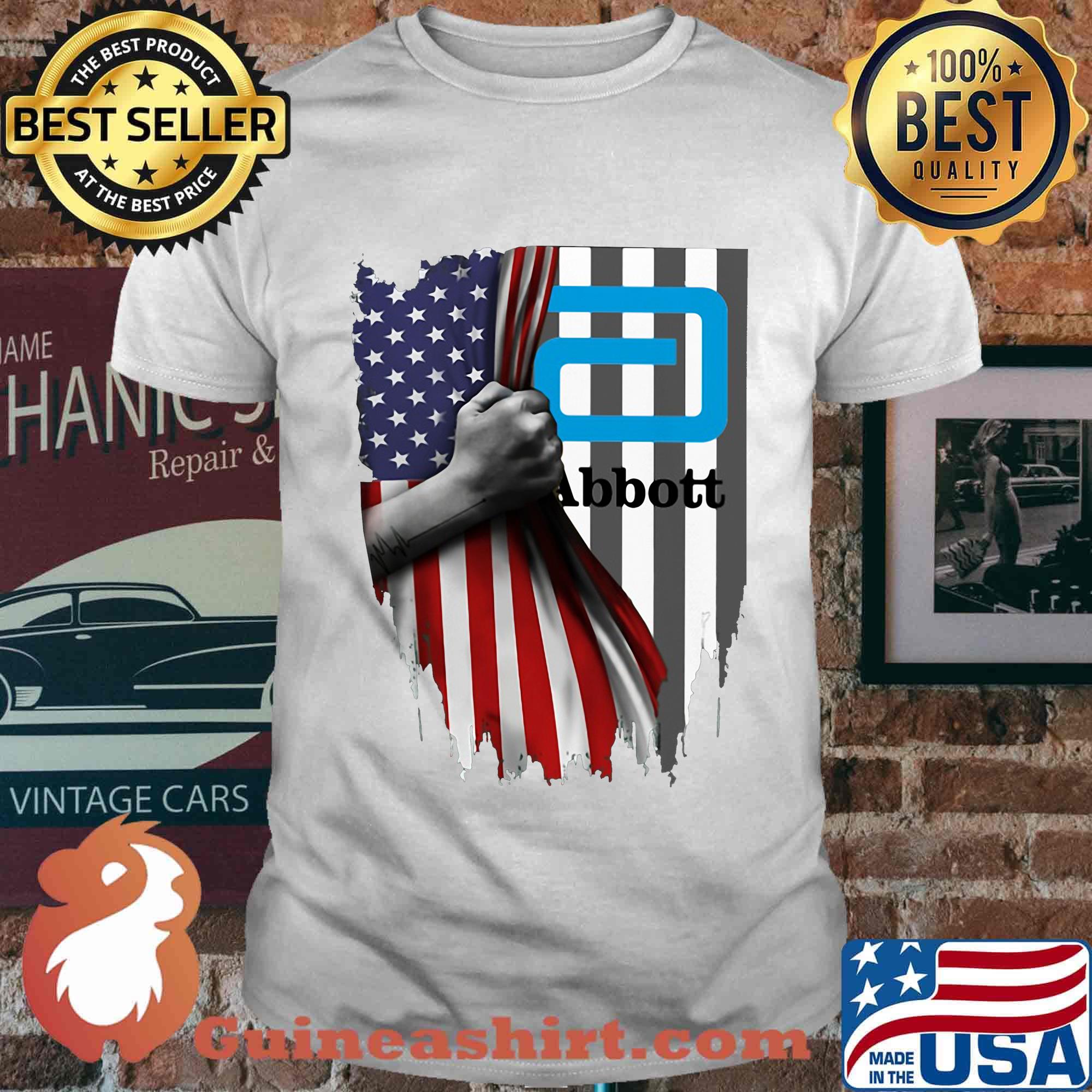 Abbott logo american flag independence day shirt