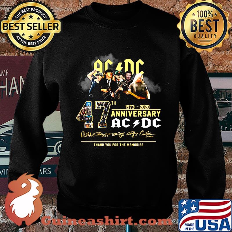 AC DC 47th 1973-2020 anniversary thank you for the memories s Sweater