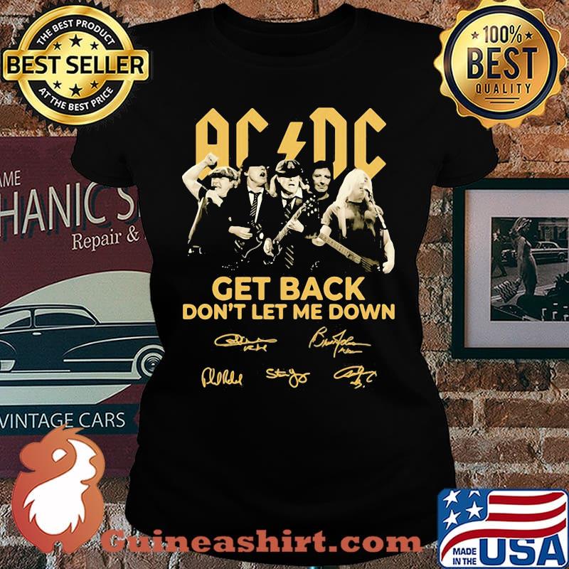 AC DC Get back don't let me down signature s Laides