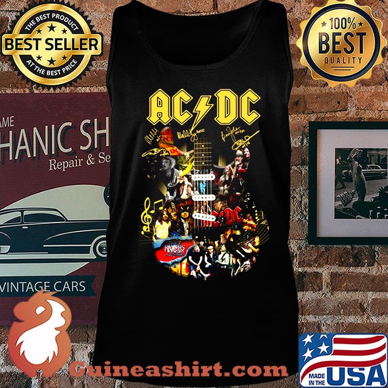AC DC Picture Guitar signature s Tank top