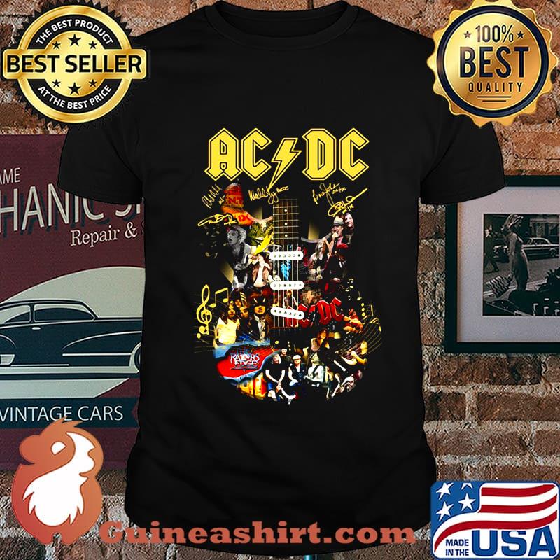 AC DC Picture Guitar signature shirt