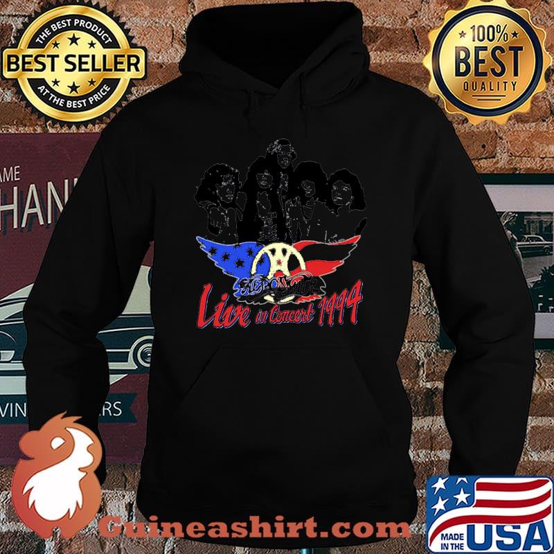 Aerosmith live in concert 1994 american flag independence day s Hoodie