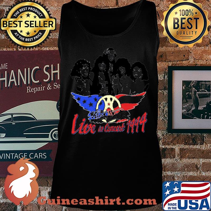 Aerosmith live in concert 1994 american flag independence day s Tank top