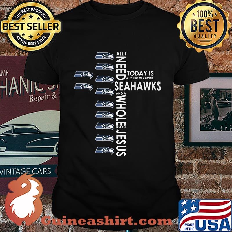 All i need today is a little bit of seahawks logo and a whole lot of jesus shirt