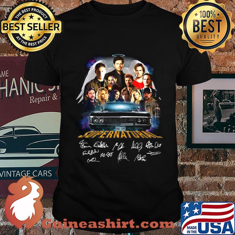 Angel supernatural car signatures shirt