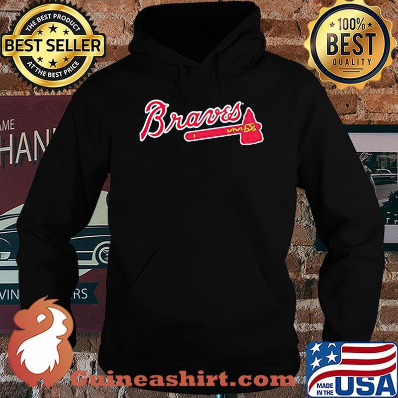 Atlanta braves logo black s Hoodie