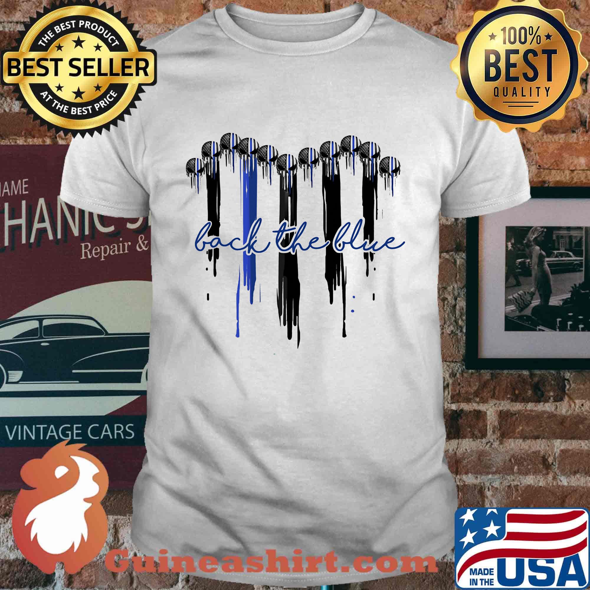 Back The Blue Black Ball Shirt