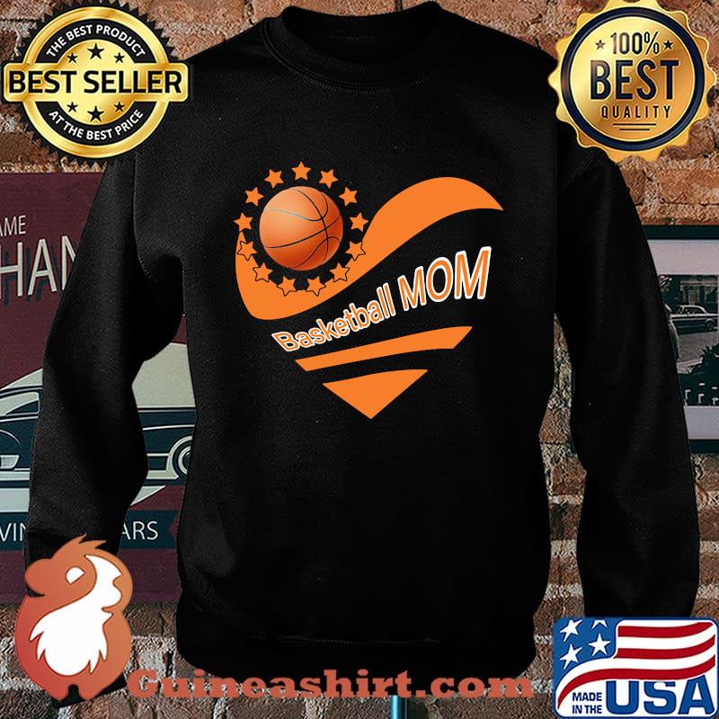 Basketball mom heart american flag independence day s Sweater