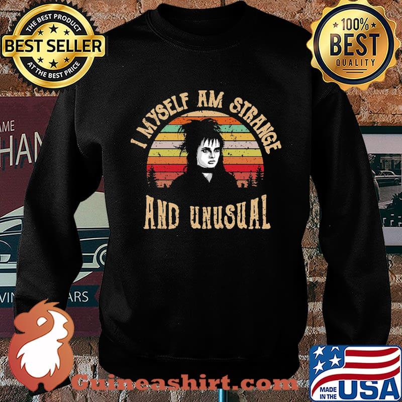 Beetlejuice lydia deetz winona ryder i myself am strange and unusual vintage retro s Sweater