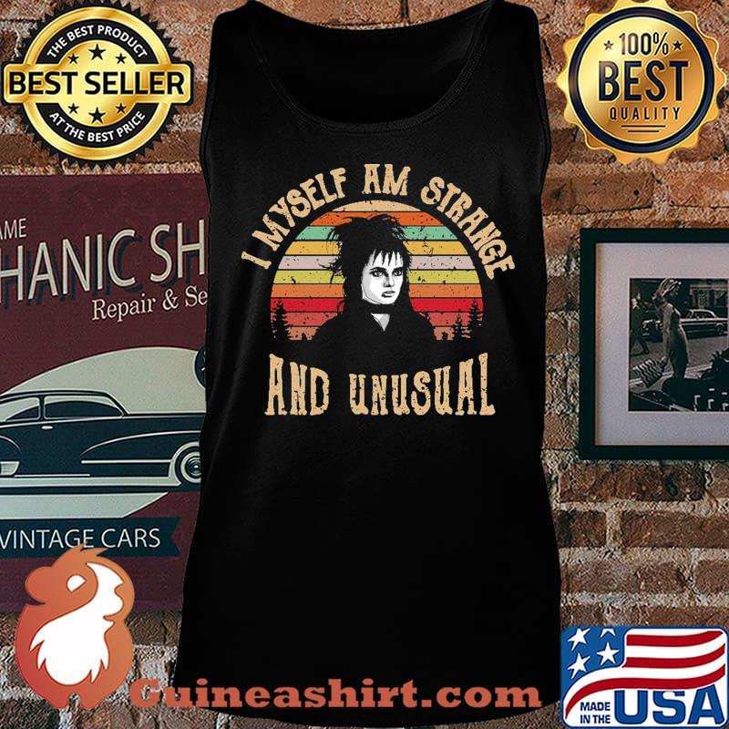 Beetlejuice lydia deetz winona ryder i myself am strange and unusual vintage retro s Tank top