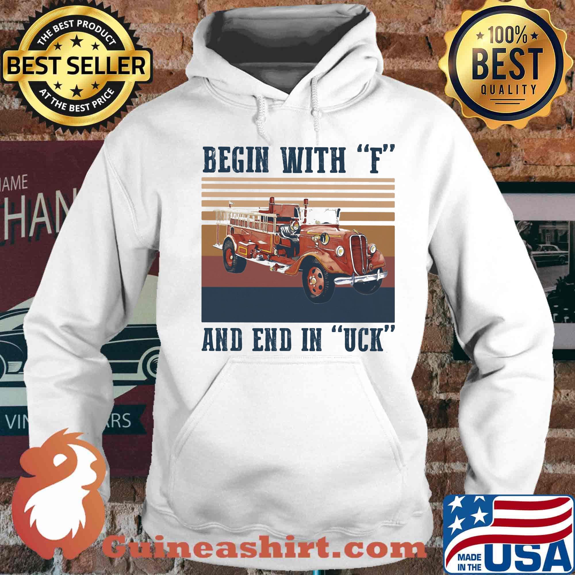 Begin with f and end in uck vintage retro s Hoodie