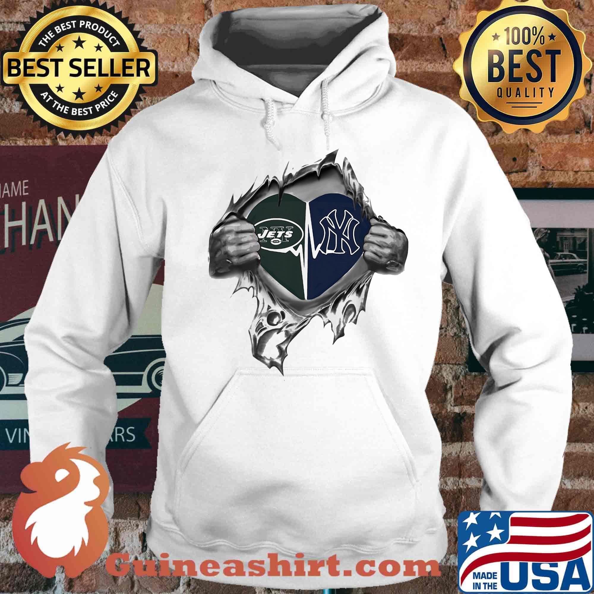 Blood insides heart new york jets vs new york giants s Hoodie