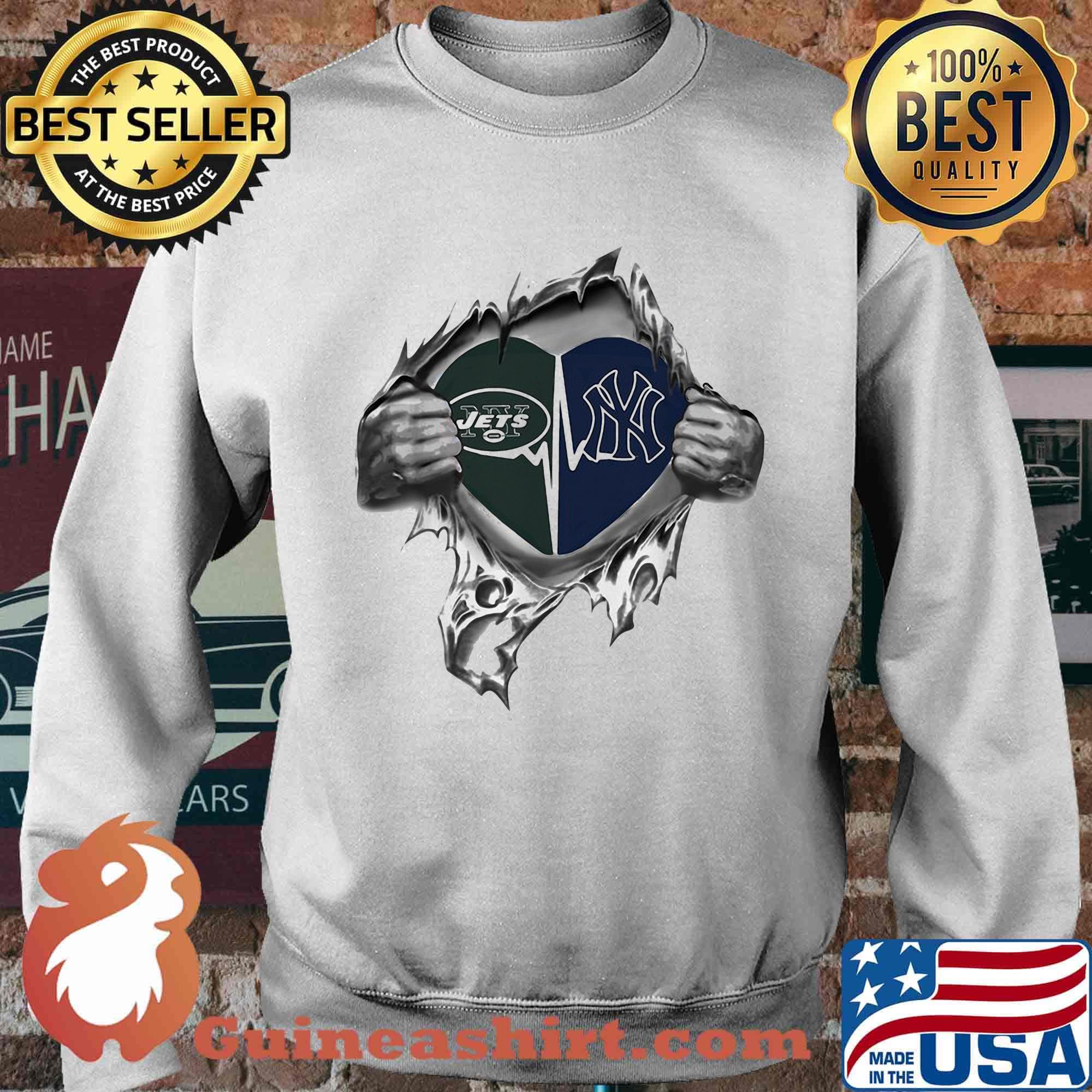 Blood insides heart new york jets vs new york giants s Sweater