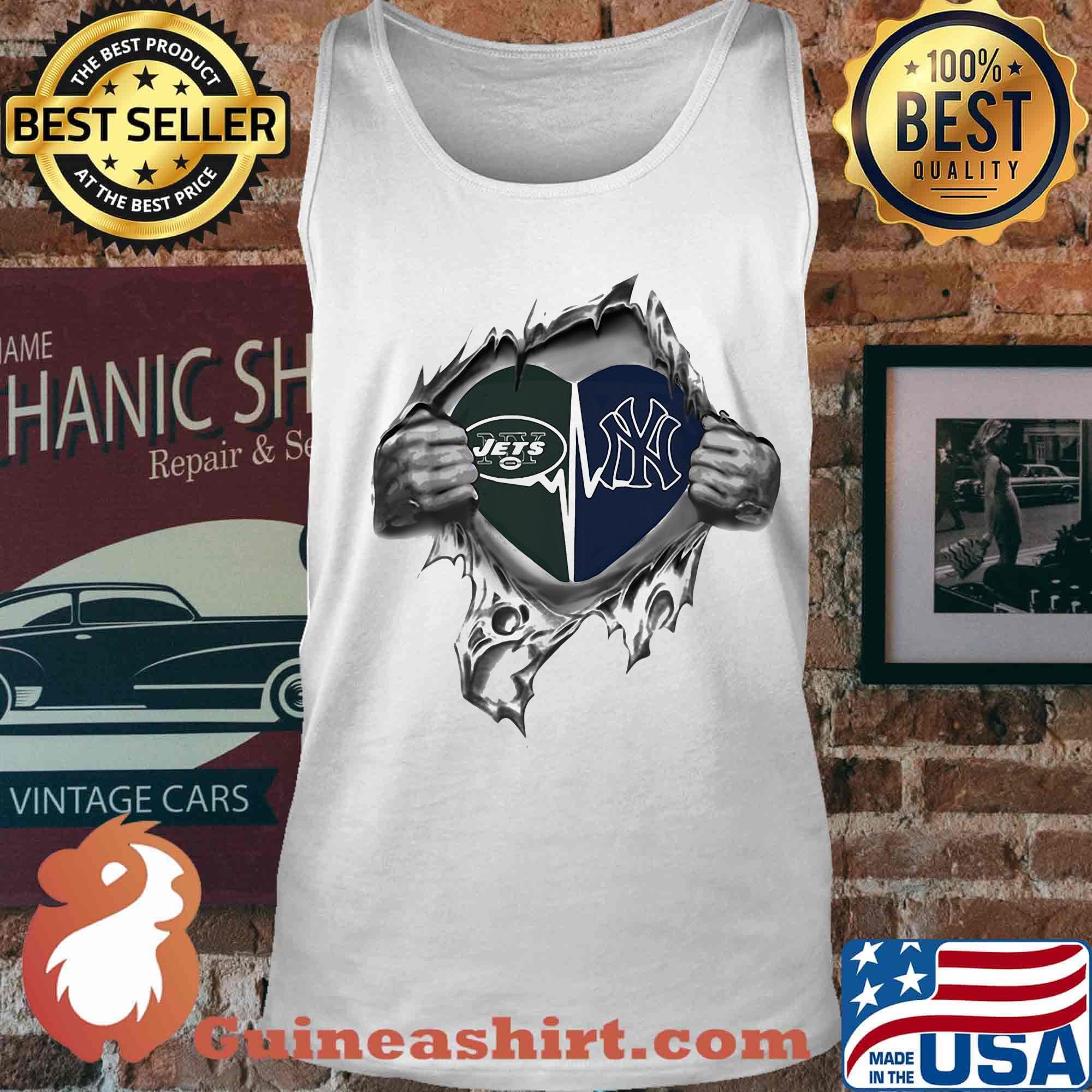 Blood insides heart new york jets vs new york giants s Tank top